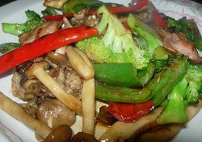 ハラペーニョときのこの炒め物
